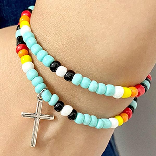beaded, strands multicolor rice beads cross feather exaggerated vintage bracelet for women boho europe and america jewelry bracelets wholesa, Black
beaded, strands multicolor rice beads cross feather exaggerated vintage bracelet for women boho europe and america jewelry bracelets wholesa, Black
