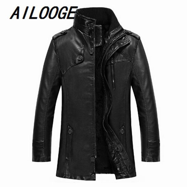 men's fur & faux autumn&winter thicking men jacket stand collar long pu leather fleece warm zipper mens jackets coats jaqueta masculina, Black
men's fur & faux autumn&winter thicking men jacket stand collar long pu leather fleece warm zipper mens jackets coats jaqueta masculina, Black
