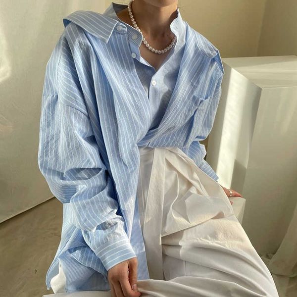 mozuleva spring summer fake two-piece female striped shirts casual lapel oversized lace up women cotton blouse shirts 210706, White
mozuleva spring summer fake two-piece female striped shirts casual lapel oversized lace up women cotton blouse shirts 210706, White