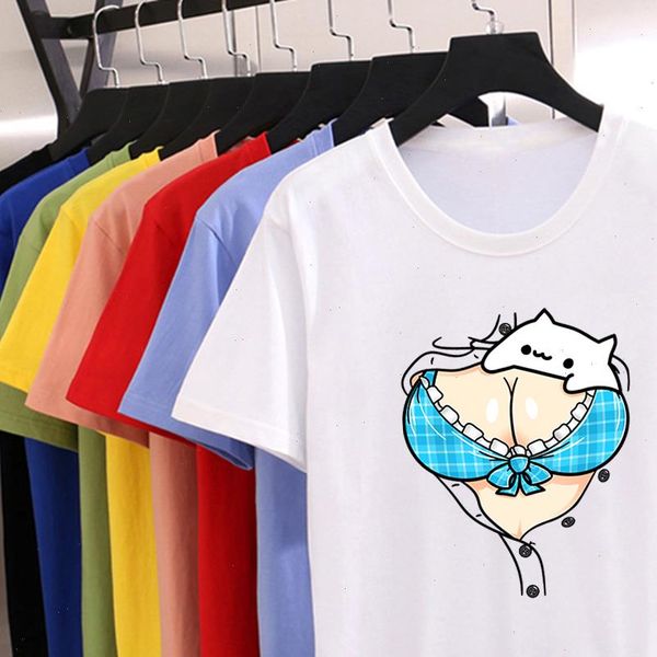summer exquisite spoof personality chest women t shirt graphic comfortable durable student modern girl, White
summer exquisite spoof personality chest women t shirt graphic comfortable durable student modern girl, White