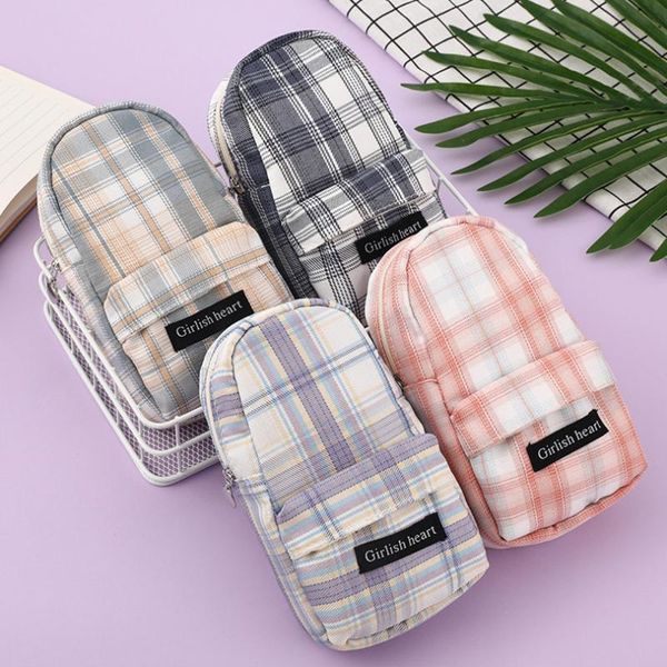 pencil cases grid case stationery bags canvas estuches escolares large capacity trousse scolaire for girls japanese pen
pencil cases grid case stationery bags canvas estuches escolares large capacity trousse scolaire for girls japanese pen