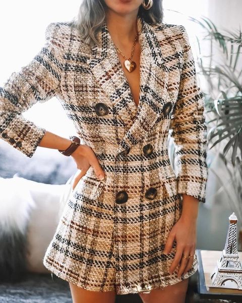 casual dresses ladies autumn dress suit coarse check pattern long-sleeved professional skirt, Black;gray
casual dresses ladies autumn dress suit coarse check pattern long-sleeved professional skirt, Black;gray