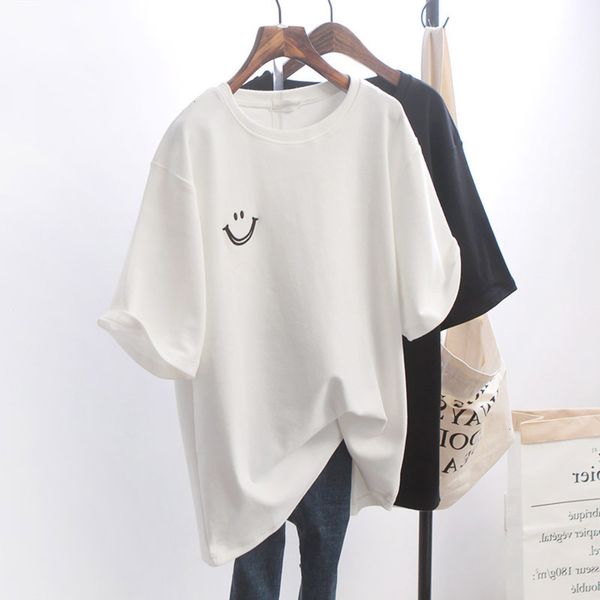 women's t-shirt t shirt simple short korean ins fashion lazy style bf loose half sleeve clothes rgj5, White
women's t-shirt t shirt simple short korean ins fashion lazy style bf loose half sleeve clothes rgj5, White