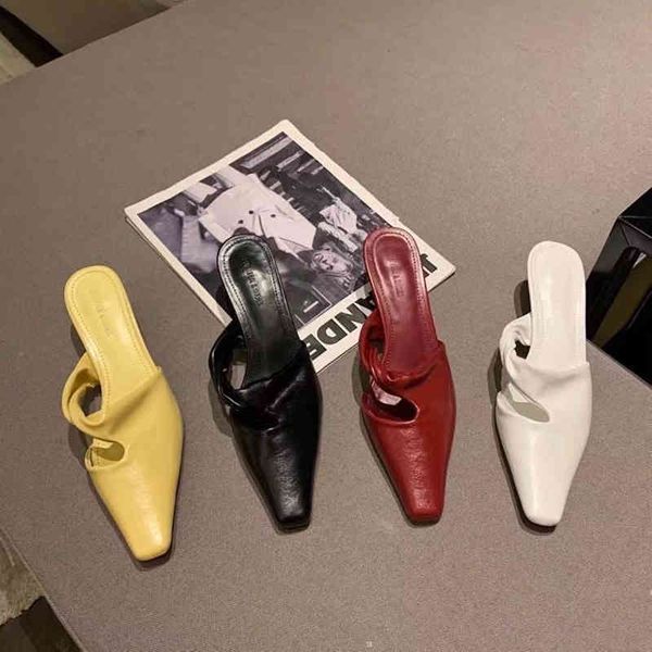 slippers women small square toe shallow slip on thin low heeled yellow/black/red/white casual slides fashion 1cv6
slippers women small square toe shallow slip on thin low heeled yellow/black/red/white casual slides fashion 1cv6