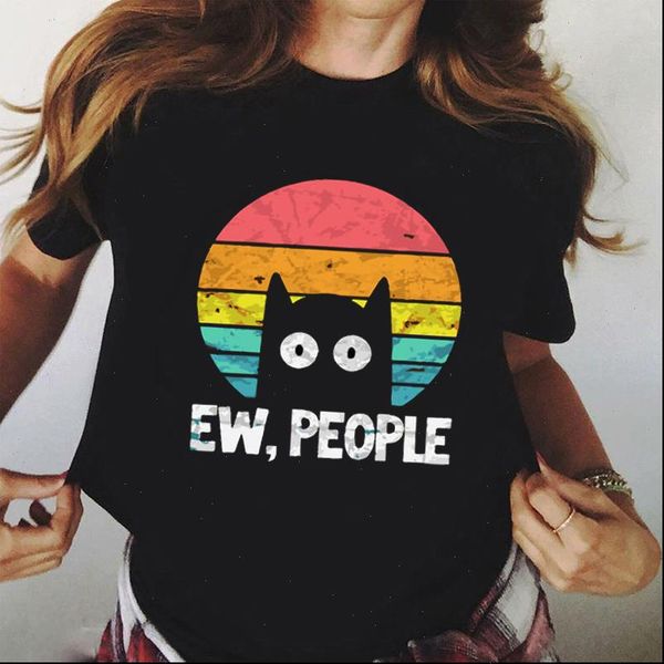 graphic women tees aesthetic ew people cat harajuku t shirts ladies tee shirt streetwear female kawaii, White
graphic women tees aesthetic ew people cat harajuku t shirts ladies tee shirt streetwear female kawaii, White