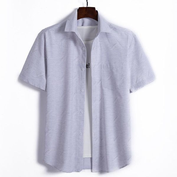 men's fattening plus size printed short sleeve shirt in summer 2021 casual shirts, White;black
men's fattening plus size printed short sleeve shirt in summer 2021 casual shirts, White;black