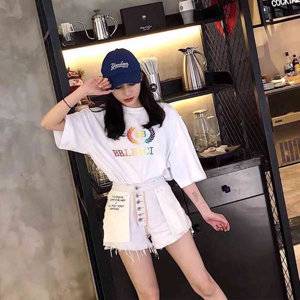 luxury brand t shirt polos 2021 new fashion short sleeve color wheat ear double cotton t-shirt round neck loose men's women's l, White
luxury brand t shirt polos 2021 new fashion short sleeve color wheat ear double cotton t-shirt round neck loose men's women's l, White