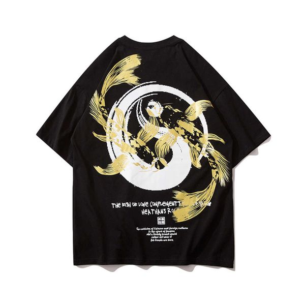 t-shirt guochao street creative taiji printing t-shirt men's summer youth fashion brand versatile loose fashion brand tee thin, White;black
t-shirt guochao street creative taiji printing t-shirt men's summer youth fashion brand versatile loose fashion brand tee thin, White;black