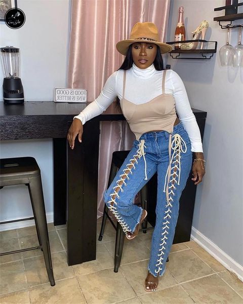 enyu s-xxl chic 2021 autumn/spring women drawstring jeans mid waist blue pockets button straight casual women's
enyu s-xxl chic 2021 autumn/spring women drawstring jeans mid waist blue pockets button straight casual women's