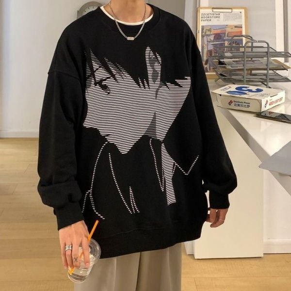 men's hoodies & sweatshirts anime hoodie men casual harajuku streetwear shirts long sleeve cartoon pattern spring and autumn, Black
men's hoodies & sweatshirts anime hoodie men casual harajuku streetwear shirts long sleeve cartoon pattern spring and autumn, Black