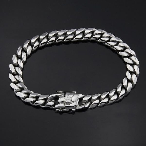 link, chain 6/8/10/12/14/16/18mm hip hop bracelets high polish gold chains miami cuban men women punk curb bangle double safety clasps, Black
link, chain 6/8/10/12/14/16/18mm hip hop bracelets high polish gold chains miami cuban men women punk curb bangle double safety clasps, Black