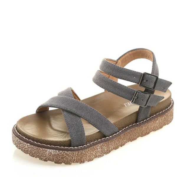 fashion platform sandals women flat heels casual shoes woman buckle leather summer ladies comfortable creepers, Black
fashion platform sandals women flat heels casual shoes woman buckle leather summer ladies comfortable creepers, Black