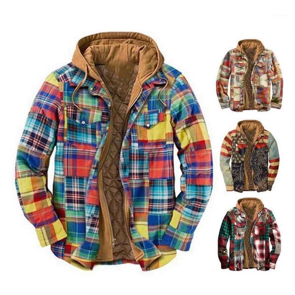 men's jackets 2021 winter/autumn jacket plaid cardigan thicken patchwork winter coat for outdoor, Black;brown
men's jackets 2021 winter/autumn jacket plaid cardigan thicken patchwork winter coat for outdoor, Black;brown