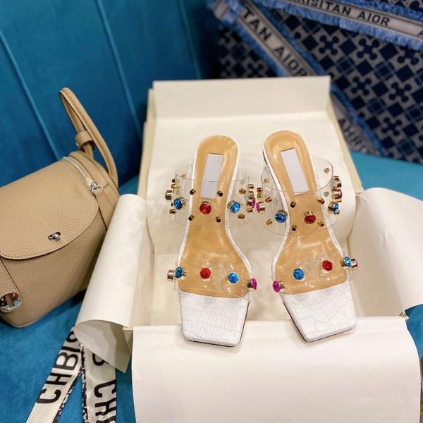 est summer shoes woman elegant pvc slippers outdoor open-toes strange style crystal decora, Black
est summer shoes woman elegant pvc slippers outdoor open-toes strange style crystal decora, Black