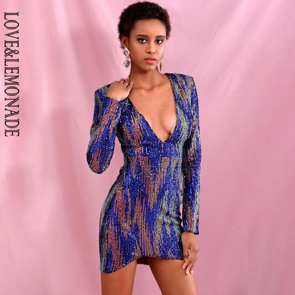 casual dresses love & lemonade deep v-neck colorful geometric pattern sequins long sleeve mini bodycon party dress lm82121-1, Black;gray
casual dresses love & lemonade deep v-neck colorful geometric pattern sequins long sleeve mini bodycon party dress lm82121-1, Black;gray