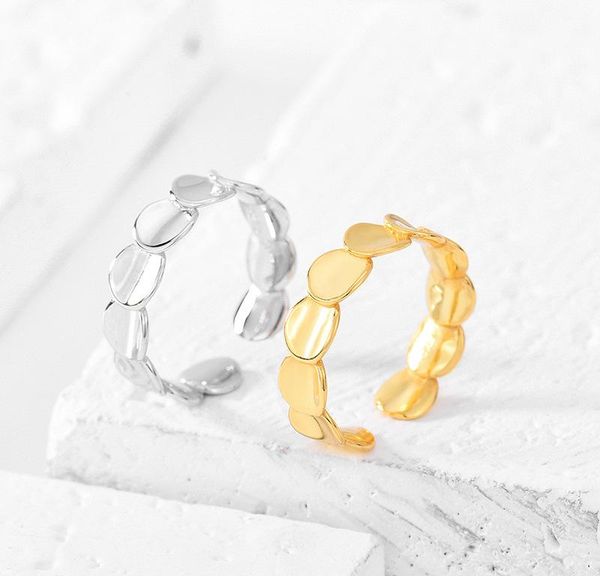 cluster rings 925 silver round edge sequin stitching ring women's trend gold unusual adjustable jewelry, Golden;silver
cluster rings 925 silver round edge sequin stitching ring women's trend gold unusual adjustable jewelry, Golden;silver