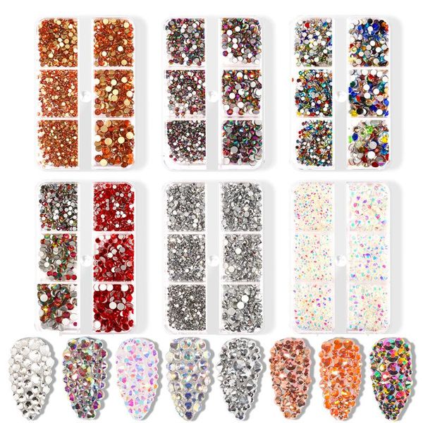 nail art decorations 6 grids/box crystal rhinestone mixed size gold silver clear flat bottom gems stones diy 3d decoration, Silver;gold
nail art decorations 6 grids/box crystal rhinestone mixed size gold silver clear flat bottom gems stones diy 3d decoration, Silver;gold