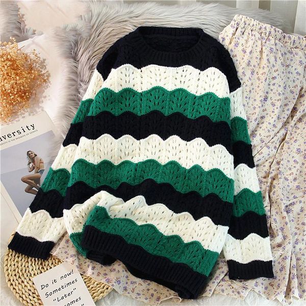 sweaters women winter clothes colorful striped rainbow pullover sweaters oneck wave pink oversized sweater and jumpers, White;black
sweaters women winter clothes colorful striped rainbow pullover sweaters oneck wave pink oversized sweater and jumpers, White;black