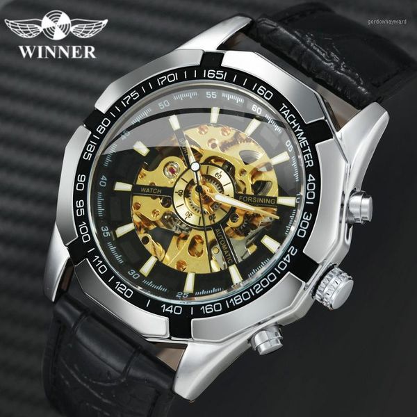 official skeleton mechanical watch men leather strap fashion classic mens watches wristwatches, Slivery;brown
official skeleton mechanical watch men leather strap fashion classic mens watches wristwatches, Slivery;brown