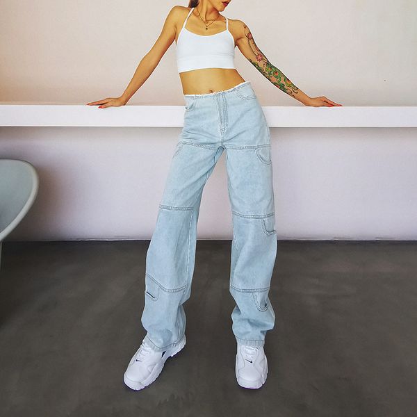 winter female fashion temperament British high-waisted straight waistline washed jeans, Blue
winter female fashion temperament British high-waisted straight waistline washed jeans, Blue
