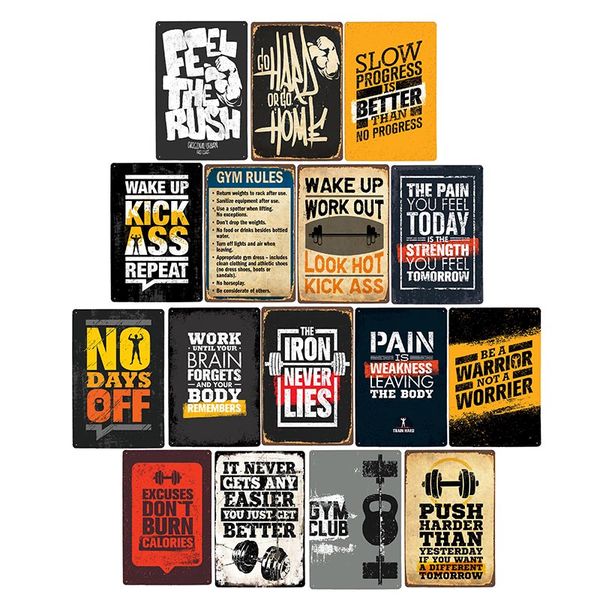 gym rule metal sign fitness motivational quotes poster work out plaque man cave pub bar wall decorative vintage plate 20x30cm
gym rule metal sign fitness motivational quotes poster work out plaque man cave pub bar wall decorative vintage plate 20x30cm
