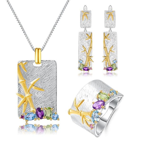 gem's ballet natural blue z amethyst gemstones necklace set 925 sterling silver handmade bamboo women fine jewelry bracelet, earrings &, Black
gem's ballet natural blue z amethyst gemstones necklace set 925 sterling silver handmade bamboo women fine jewelry bracelet, earrings &, Black