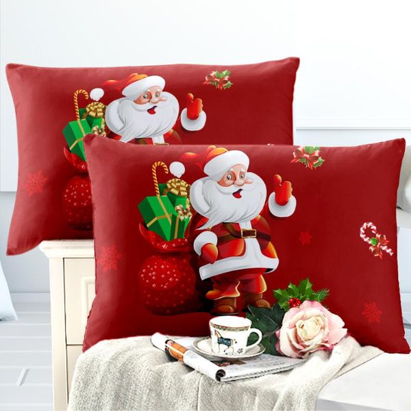 pillow case cute cartoon pillowcase christmas santa claus print king queen cover festival gift red green bedclothes p35
pillow case cute cartoon pillowcase christmas santa claus print king queen cover festival gift red green bedclothes p35