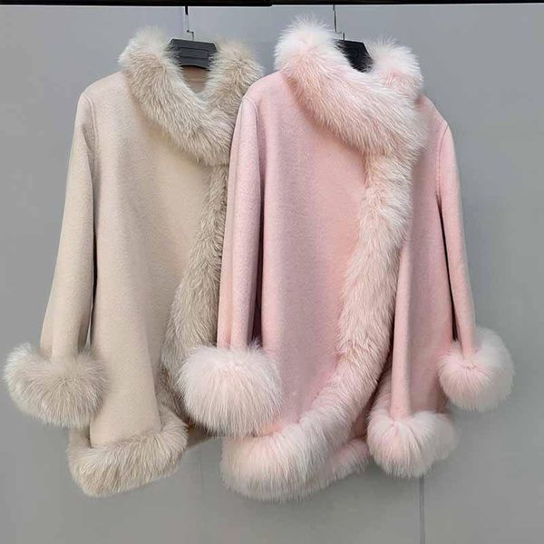 women's fur & faux female lovely pink real wool cashmere blend jacket plush natural collar winter coat, Black
women's fur & faux female lovely pink real wool cashmere blend jacket plush natural collar winter coat, Black