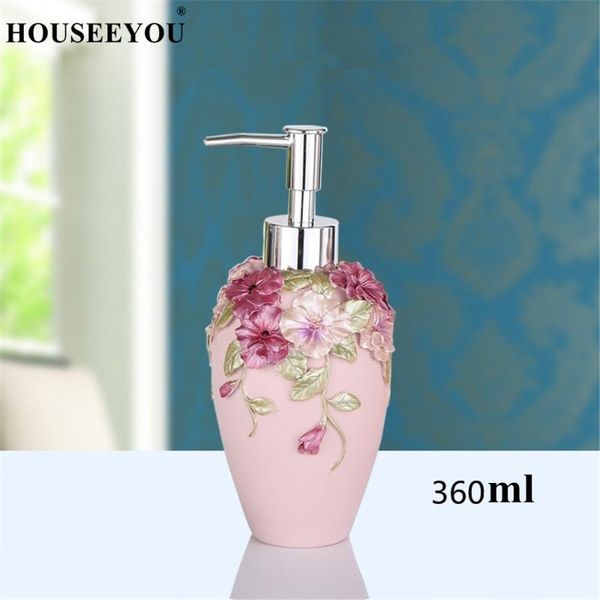 european resin floral liquid soap dispenser bathroom accessories fashion shower gel filling bottles el shampoo bottle
european resin floral liquid soap dispenser bathroom accessories fashion shower gel filling bottles el shampoo bottle