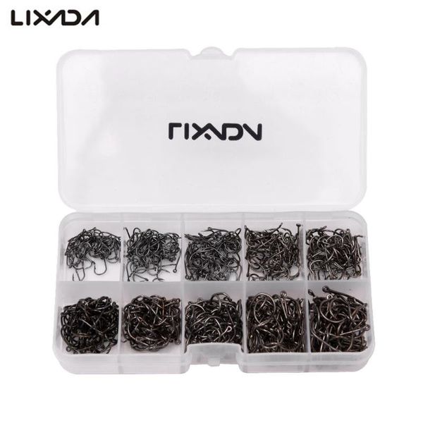fishing hooks lixada 600pcs/box mixed size #3~12 high carbon steel carp pack with/without hole with box accessary
fishing hooks lixada 600pcs/box mixed size #3~12 high carbon steel carp pack with/without hole with box accessary