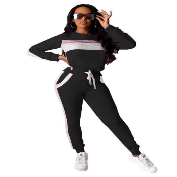 two piece dress arrive women matching suit o neck drawstring long sleeve 2 pieces outfits ladies pant tracksuit, White
two piece dress arrive women matching suit o neck drawstring long sleeve 2 pieces outfits ladies pant tracksuit, White