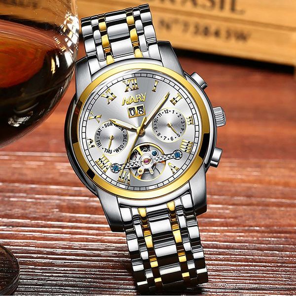 automatic watch men mechanical wristwatches design watches gold fashion casual clocks reloj wac192, Slivery;brown
automatic watch men mechanical wristwatches design watches gold fashion casual clocks reloj wac192, Slivery;brown