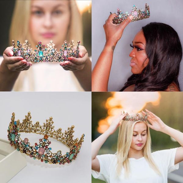 hair clips & barrettes vintage baroque crystal queen tiaras crowns for women girls wedding bridal pageant diadem head ornament jewelry acces, Golden;silver
hair clips & barrettes vintage baroque crystal queen tiaras crowns for women girls wedding bridal pageant diadem head ornament jewelry acces, Golden;silver