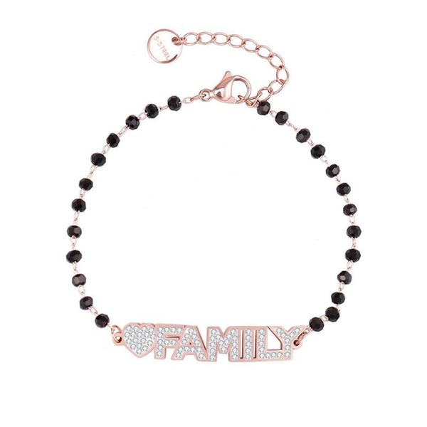 charm bracelets family letters gold color crystal heart pendant black bead chain mother bracelet for woman jewelry gifts 2021, Golden;silver
charm bracelets family letters gold color crystal heart pendant black bead chain mother bracelet for woman jewelry gifts 2021, Golden;silver