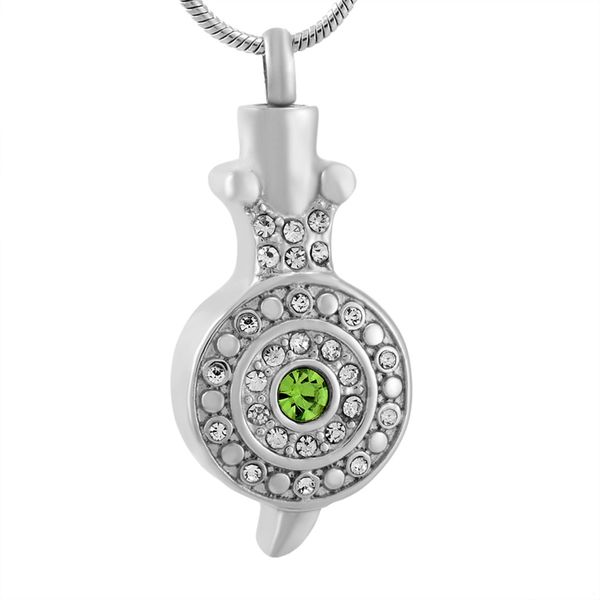 stainless steel round cremation pendant necklace with green gemstone cremation jewelry necklace to commemorate pet cats and dogs, Silver
stainless steel round cremation pendant necklace with green gemstone cremation jewelry necklace to commemorate pet cats and dogs, Silver