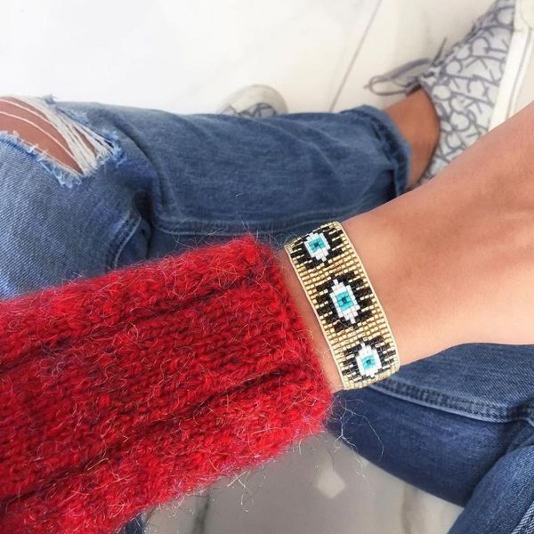 charm bracelets go2boho miyuki beads for women gift turkish evil eye bracelet fall winter jewelry handmade woven pulseras femme, Golden;silver
charm bracelets go2boho miyuki beads for women gift turkish evil eye bracelet fall winter jewelry handmade woven pulseras femme, Golden;silver