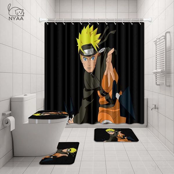 bath accessory set nyaa 4 pcs naruto uzumaki  shower curtain pedestal rug lid toilet cover mat for bathroom decor
bath accessory set nyaa 4 pcs naruto uzumaki  shower curtain pedestal rug lid toilet cover mat for bathroom decor