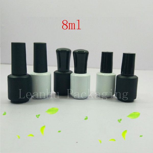 storage bottles & jars 8ml white black empty nail polish glass with brush 8g round containers for oil glue vial
storage bottles & jars 8ml white black empty nail polish glass with brush 8g round containers for oil glue vial