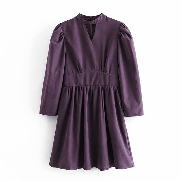 elegant women solid purple o-neck dresses fashion ladies hollow out dress streetwear female chic puff sleeve vestidos 210427, Black;gray
elegant women solid purple o-neck dresses fashion ladies hollow out dress streetwear female chic puff sleeve vestidos 210427, Black;gray