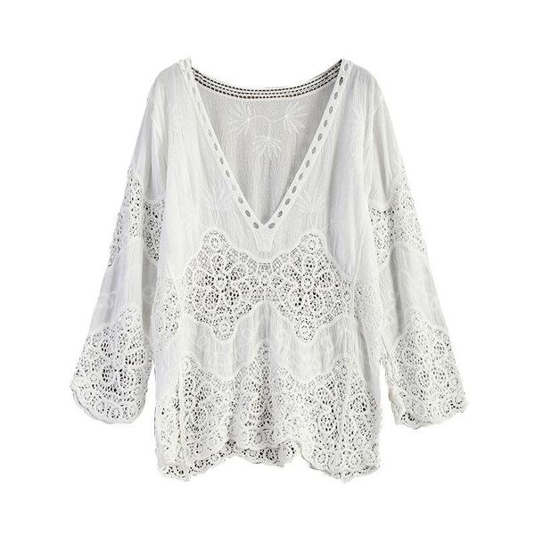 women's blouses & shirts moonight summer lace hollow casual white long shirt women beach cover blouse
women's blouses & shirts moonight summer lace hollow casual white long shirt women beach cover blouse