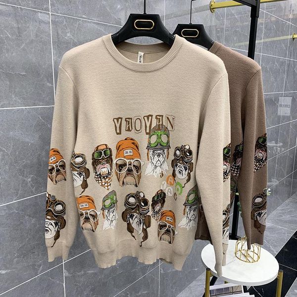 men's sweaters 2021 fashion clothes men harajuku high street cartoon dog print sweater pullover long sleeves vintage hip hop knitwear, White;black
men's sweaters 2021 fashion clothes men harajuku high street cartoon dog print sweater pullover long sleeves vintage hip hop knitwear, White;black