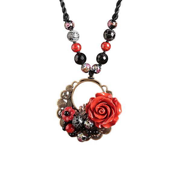 xianlan327 national wind red cinnabar flower pendant necklace deserve to act the role of retro fashion chinese style adornment col, Silver
xianlan327 national wind red cinnabar flower pendant necklace deserve to act the role of retro fashion chinese style adornment col, Silver