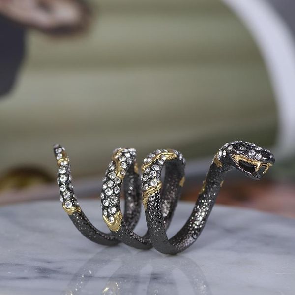 wedding rings luxury bling rhinestone snake for women fashion gun-black plated metal cool statement brand gift jewelry size 6 only, Slivery;golden
wedding rings luxury bling rhinestone snake for women fashion gun-black plated metal cool statement brand gift jewelry size 6 only, Slivery;golden