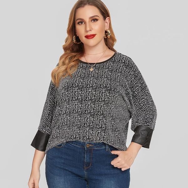 plus size t-shirt 2021 fall women long sleeve loose fashion ladies mom clothes womens 4xl 5xl 6xl, Black
plus size t-shirt 2021 fall women long sleeve loose fashion ladies mom clothes womens 4xl 5xl 6xl, Black