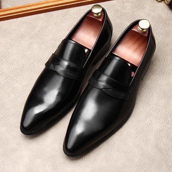 dress shoes fashion mens black wine red loafers men luxury italian genuine leather for business party wedding
dress shoes fashion mens black wine red loafers men luxury italian genuine leather for business party wedding