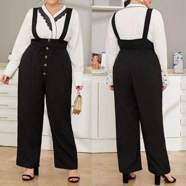 women's jumpsuits & rompers plus size dungarees jumpsuit bib cargo pants button overalls playsuits xl-4xl, Black;white
women's jumpsuits & rompers plus size dungarees jumpsuit bib cargo pants button overalls playsuits xl-4xl, Black;white
