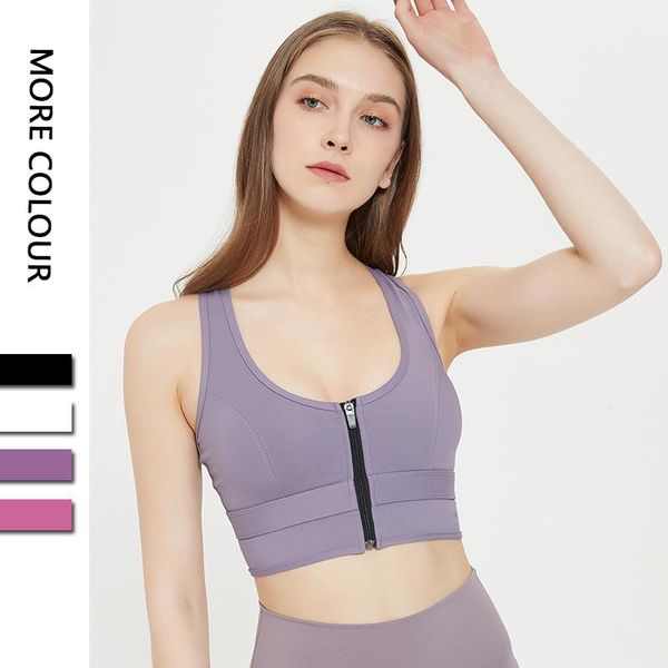 yoga outfit pure color zipper sports bra long underwear vest-style fitness clothes shockproof
yoga outfit pure color zipper sports bra long underwear vest-style fitness clothes shockproof
