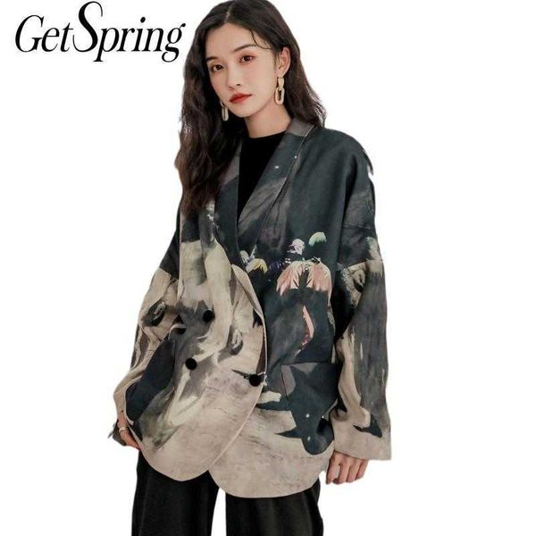 getspring women blazer patchwork color matching irregular blazers jackets stripe printing vintage suit coats woman 210601, White;black
getspring women blazer patchwork color matching irregular blazers jackets stripe printing vintage suit coats woman 210601, White;black