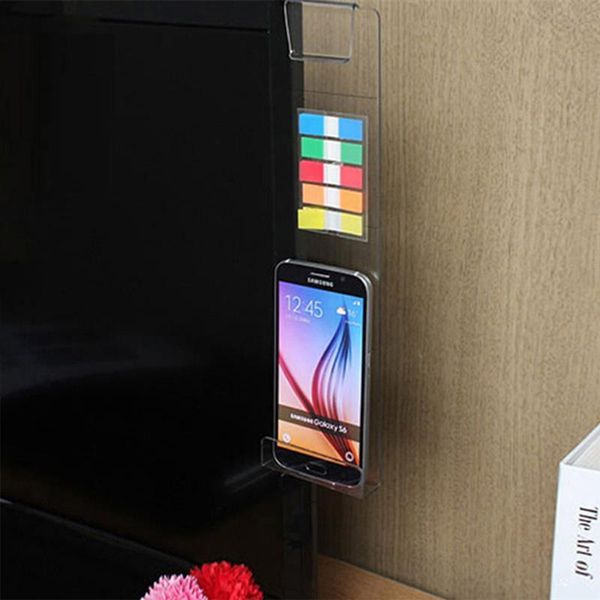 hooks & rails computer monitor message board side panel sticky note screen with the charging hole phone holder
hooks & rails computer monitor message board side panel sticky note screen with the charging hole phone holder