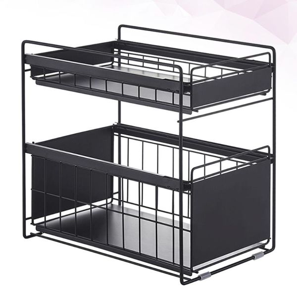 1pc kitchen under sink rack storage multi-layer shelf finishing roller drawer hangers & racks
1pc kitchen under sink rack storage multi-layer shelf finishing roller drawer hangers & racks